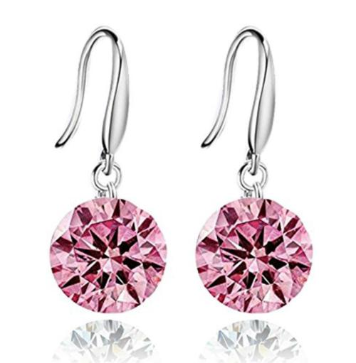 Buy Karatcart Crystal Pink Crystal Dangle and Drop Earrings For Women