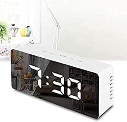 KSBOY Luxury Digital Alarm Clock l LED Display Mirror Alarm Clock l Bedroom Dimmer Control l Alarm Clock l Alarm l Digital Clock