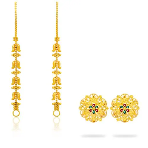 arch fashion Traditional Gold platted Changeable kaanchain stud earrings CMB2022,1639