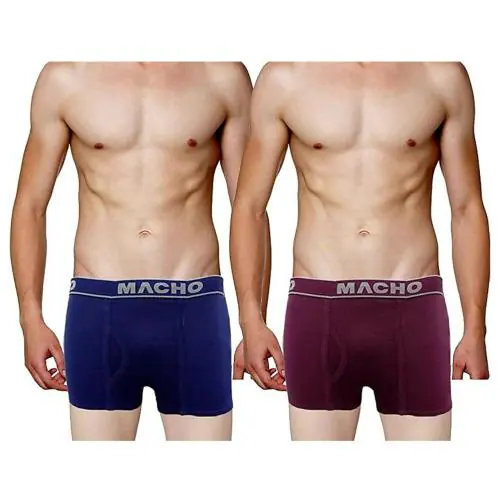 IGNOTO Amul Macho (Pack of 2)(80CM) Men's Long Cotton Fine Trunk (Colour: Assorted)