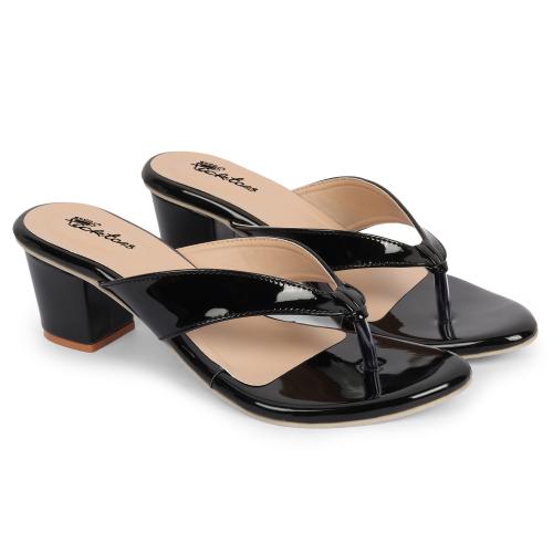 Picktoes Trendy Black high heels for girls and women