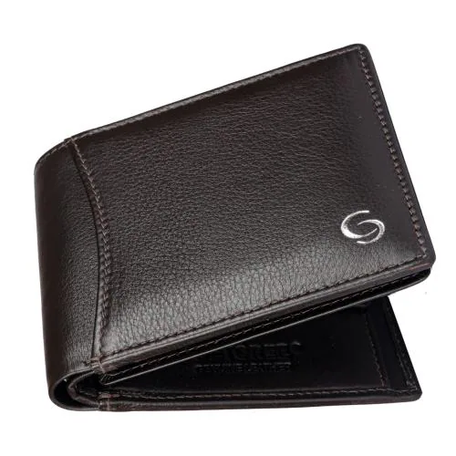 GETOREE Florence Brown Genuine Leather RFID Wallets for Men I 7 Credit/Debit Card Slots I 2 Secret compartments I 1 Zip Compartment| 1 Coin Pocket & 2 Currency Compartments