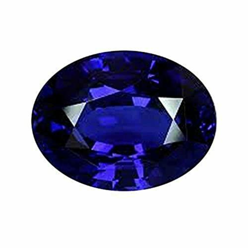 BAGUE Cultured Crystal Blue Sapphire 6.93 Ratti