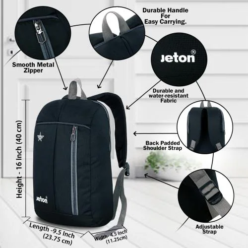 Buy Jeton Meteoric Small Outdoor Mini Backpack 14L Daypack Black