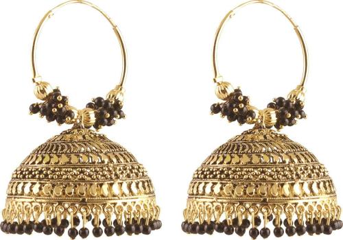 ALRIC Brass Jhumki Earring Black for Girls
