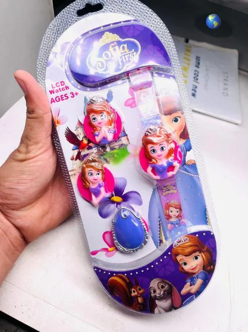 FARP Sofia first watch multi colour digital watch kids watch boys watch girls watch three dial watch