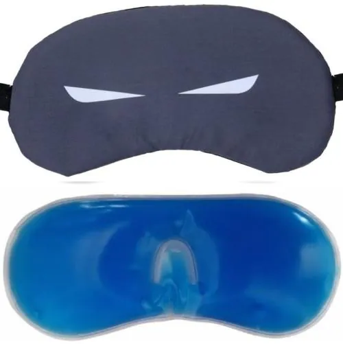 SONEEV MART Eye Mask For Sleeping Men Women With Cooling Gel For Night Deep Sleep, Dark Circles, Puffy Eye's, Dry Eyes And Eye Fatigure (PACK OF 1)
