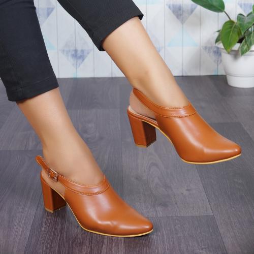 JM LOOKS Fancy Fashionable Block Heel Casual Bellies Daily Mule Sandals