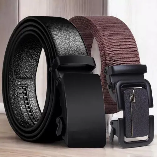 LAER Belts for men and Boys combo pack of 2 Size (28-44)