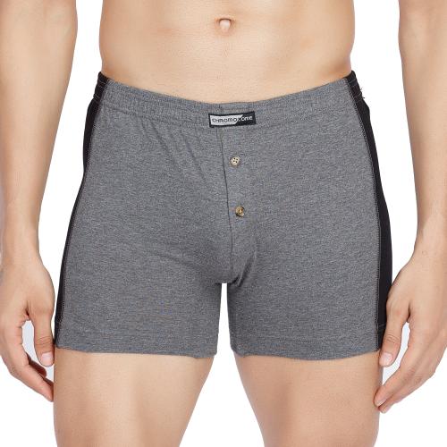 Chromozome Men C-marl Solid Cotton Single Trunks