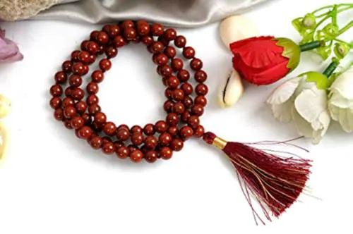Rudra Centre Red Jasper Necklace, 6 mm