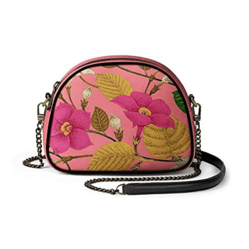 DailyObjects Womens Floral Crossbody Bag (Pink-Hibi-Dob-Arch-Crossbody-Bag)