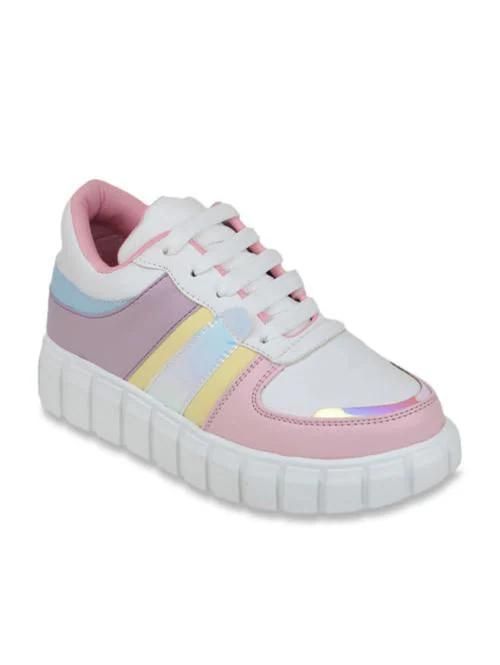 Ifoot Women Sports Lace Up Shoes - 3 Uk (Multicolor)