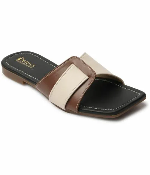 Denill Brown Flats for Women