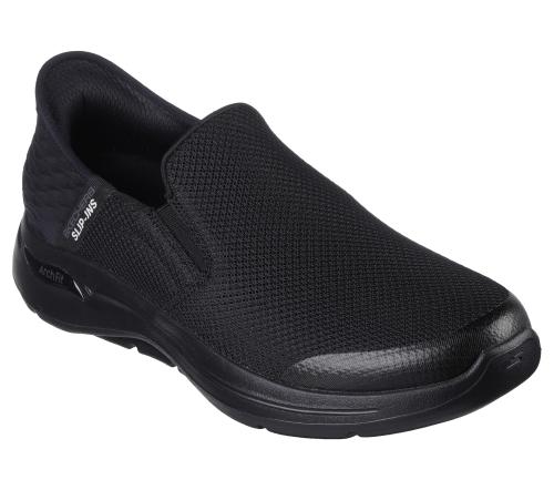 Skechers GO WALK ARCH FIT - HANDS FREE BLACK SLIP INS SHOE, MENS