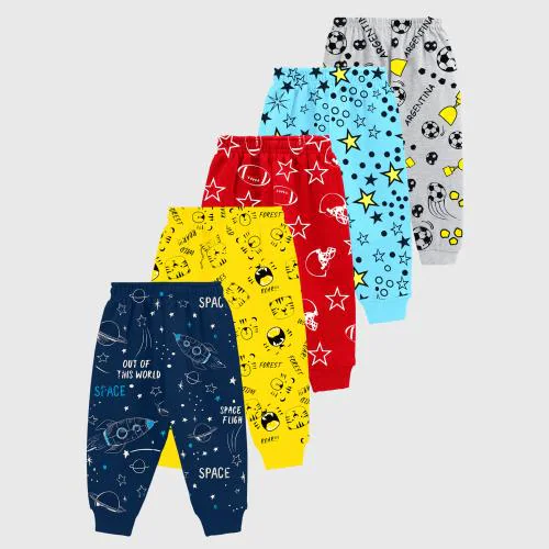KUCHIPOO Regular Fit Baby Boys Pyjamas - Pack of 5 (Multicolor,PAJ-155)