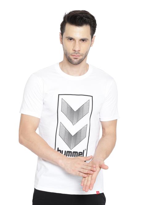 Hummel Sudo Mens Logo Men White T-Shirt