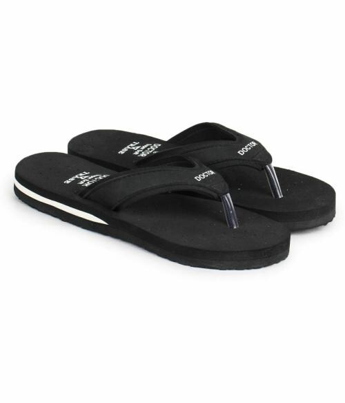 TRASE Black & White Slippers for Women