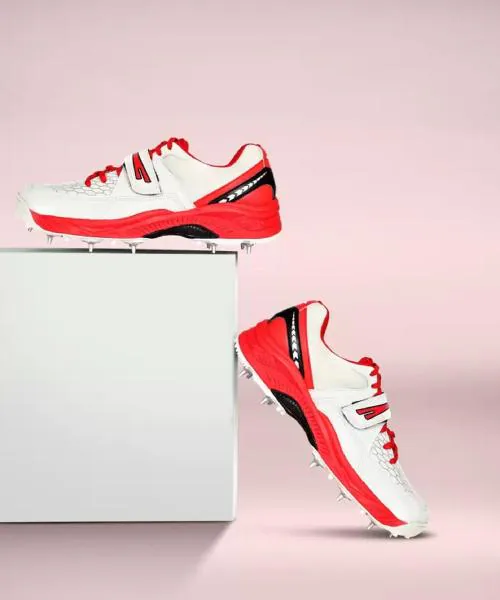 Aashray Sega Reach Metal Spikes Cricket Shoes