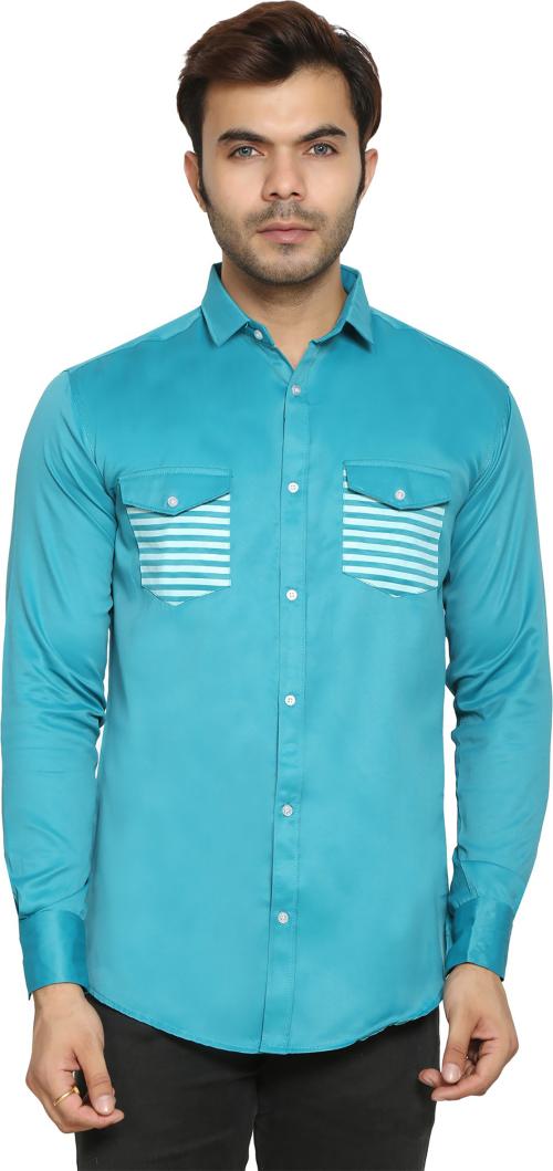Buy MK DIGITAL Mens Green Solid Cotton Blend Casual Shirt Online at Best Prices in India JioMart.