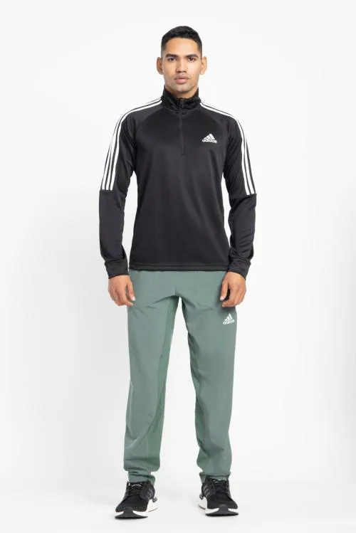 Adidas Men M SERENO 1/4 TT Black Sports Track Jacket