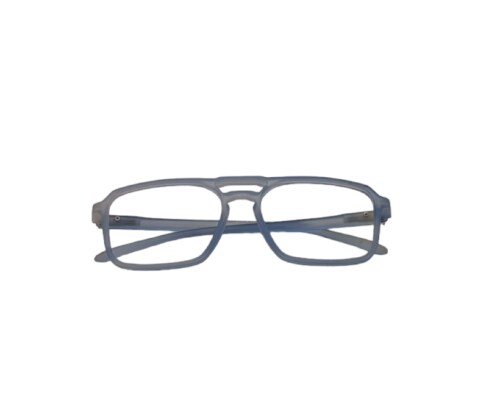 PAUL I Rectangle Spectacle Frame For Men and Women transparent light blue