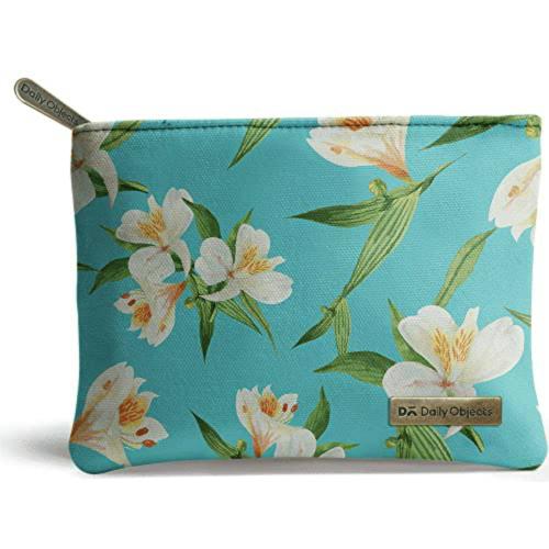 DailyObjects Womens Blue Blooms Stash Pouch (Blue-Bloo-Dob-Clutch-Sml)