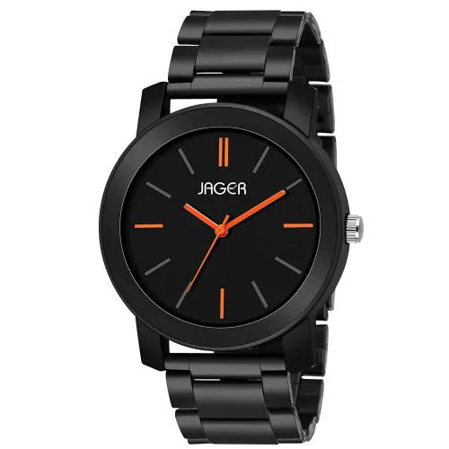 Jager Analogue Black Dail Watch For Men- (JGR 36)