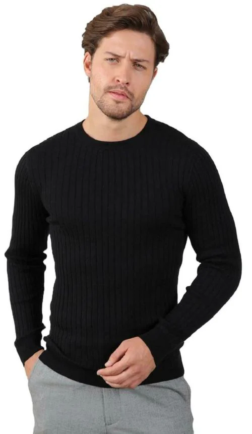 DENIMHOLIC Knitted Sweater for Men, Cotton Sweaters for Men, Cotton Jumper, Men Sweater, Winter Sweater for Men