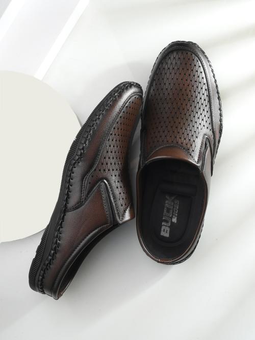 Bucik Men Formal Slip On Synthetic Leather Sandal