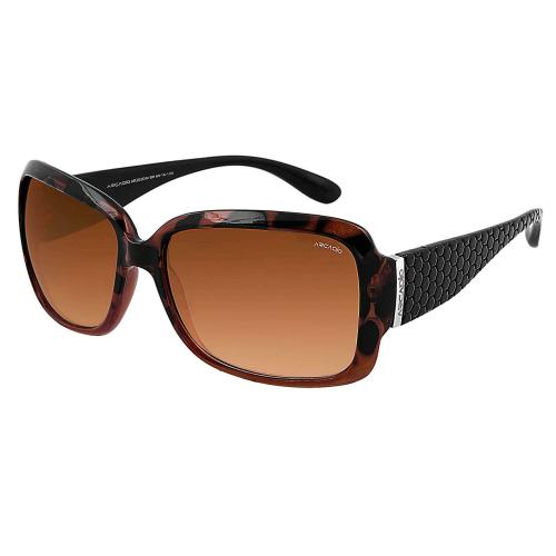 Arcadio Oval Brown Sunglasses (Women)