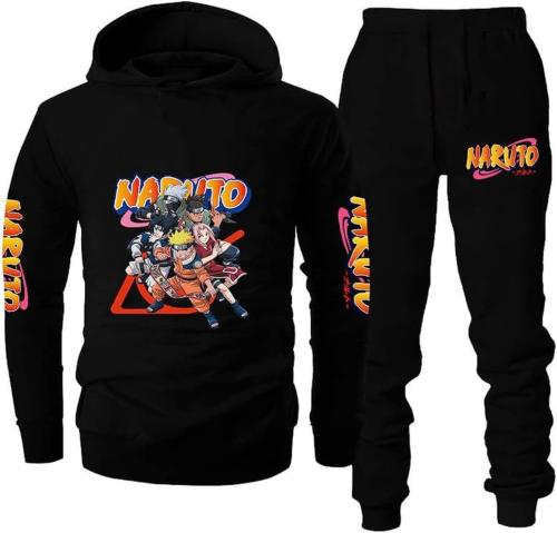 SHREE CHITRANSH CREATIONS Unisex 3D Print Anime Hoodie Naruto Pullover Hoodies Sweatshirt with Pockets, L