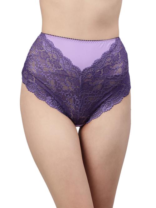 CUKOO Women Purple Nylon Hipster Panty
