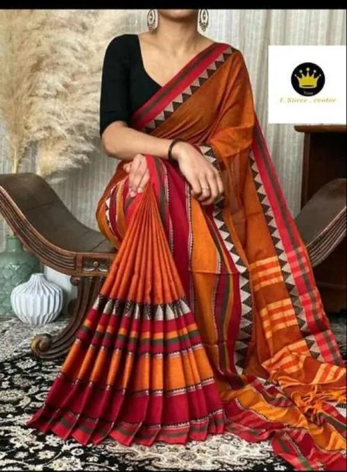 BRYNBRIT KHADI COTTON SAREE