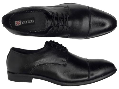 KOXA Casual Formal Leather Shoe For Men (KS 330 Black)
