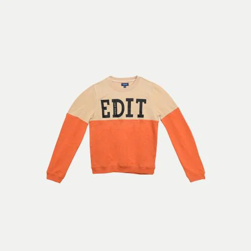Rad Prix Teen Boys Printed Peach Sweatshirt