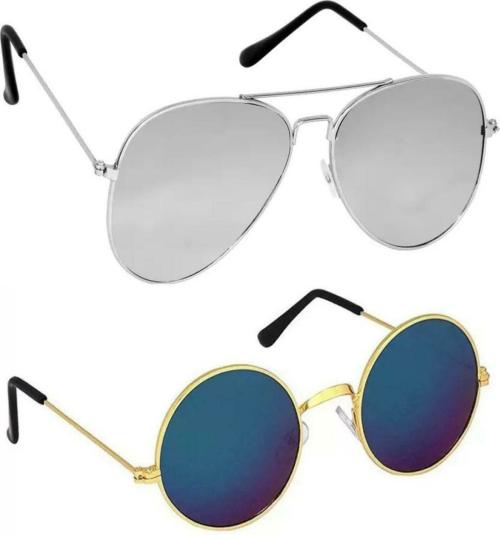 RMKK Aviator_Full-Silver_Round-Gold-Mercury-Blue