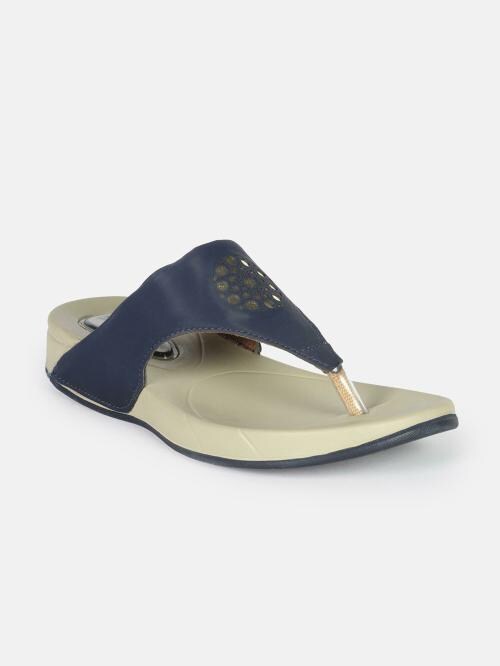 Aqualite's Trendy and Stylish Navy Blue Sandals For Women