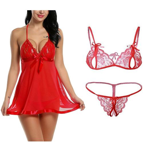 Ribbon red Lace bikini 2 Iyara collection Lingerie Set