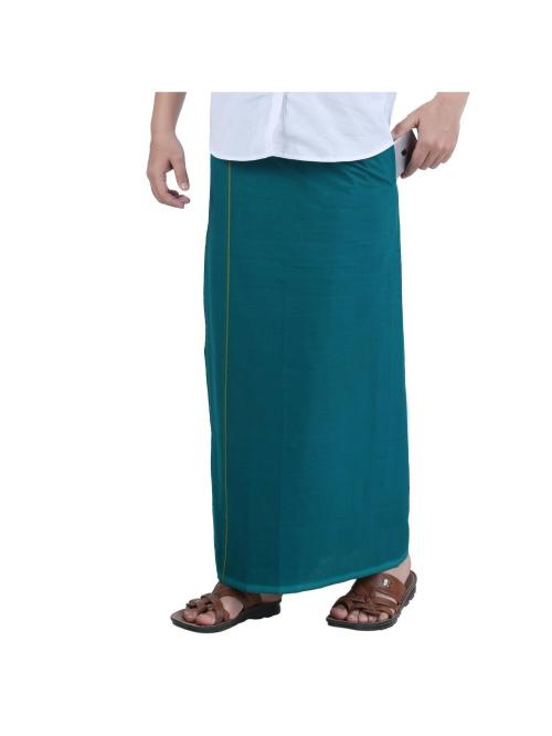 PRAKASAM COTTON Cotton Men Green Dhotis & Mundus