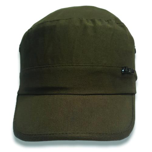 Cotton Short Peak Cap For Classy Look - C-140-Green