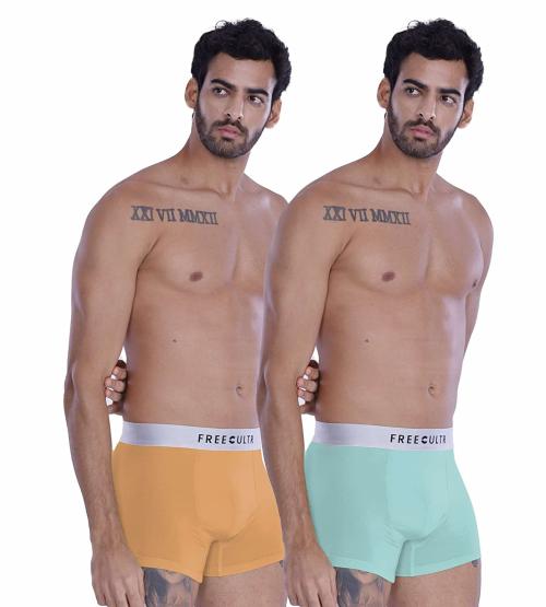 Buy FREECULTR Men's Sassy Red, Martini Blue Solid Pure Modal Trunks Online  at Best Prices in India - JioMart.