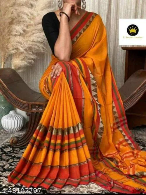 BRYNBRIT KHADI COTTON SAREE