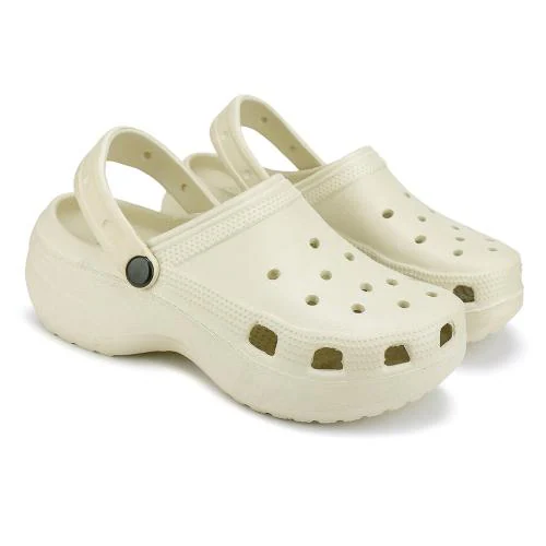 Bersache Comfortable Trendy Outdoor Casual Clogs With High Quality Sole for Women(Beige)