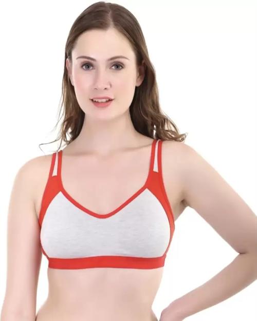 Buy Purndeep Women's Imported Cotton Sports Bra Non-Padded Non-Wired Daily  Workout Sport Bra Pack of 1 Online at Best Prices in India - JioMart.