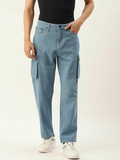 Men Relaxed Fit Cargo Jeans