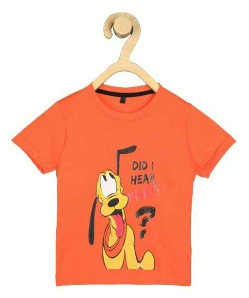 Canwen Kids Stylish Regular Fit Round Neck Printed Blended Cotton Modern Tshirt Tees for Boys