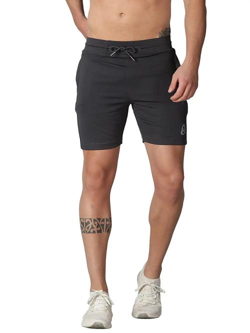 OUSTON Men Grey Dry-Fit Sports Shorts 4XL