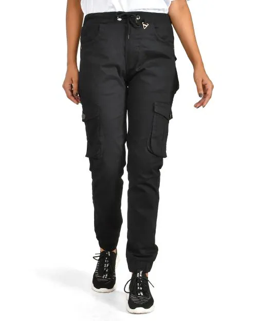 SSoShHub Women/Girl Cotton Regular Fit 6 Pocket Cargo Pants Regular Fit