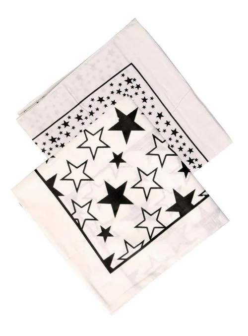 HIRA Unisex (For Both Men And Women) Cotton Bandana/Head Wrap/ Wristband/ Face Cover/Handkerchief (White)